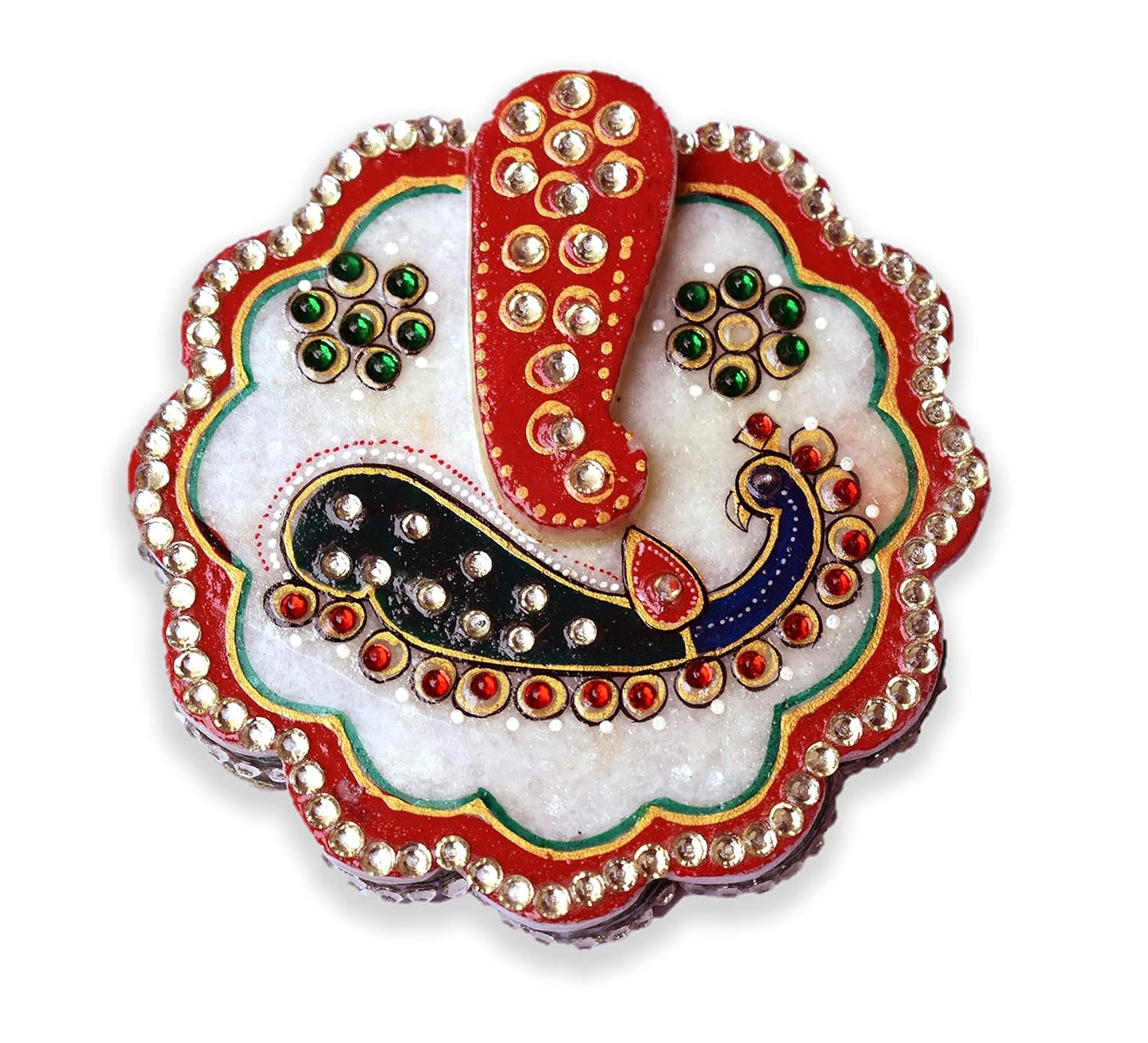 Rajasthaniduniyaa Designer Marble Chopra – A Touch of Royal Elegance for Your Pooja Rituals