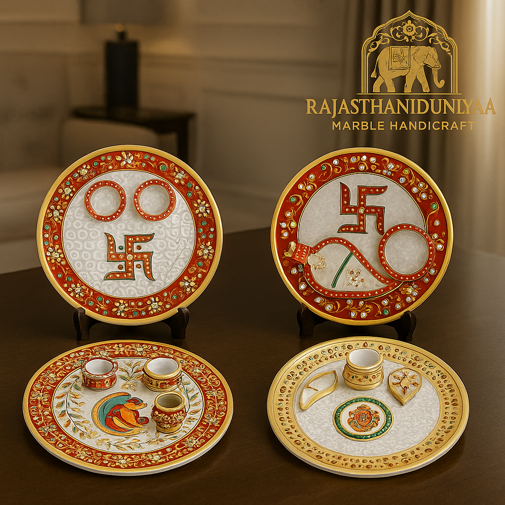 Marble Pooja Plates