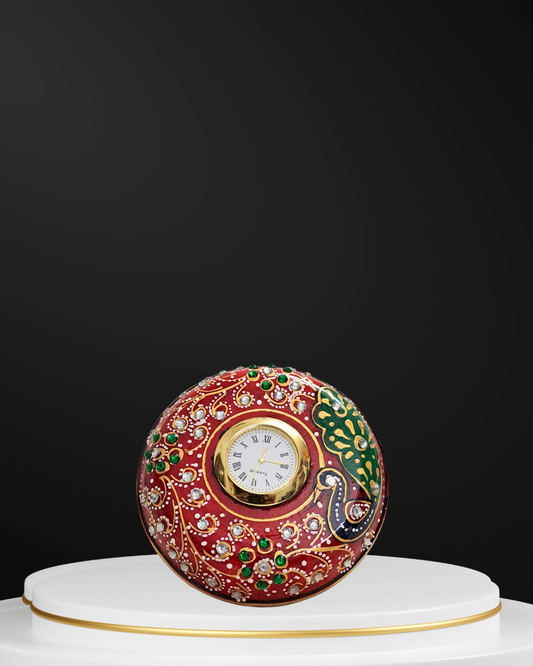 Rajasthani Duniyaa Handcrafted Marble Pin Watch – Minimal Classic Design