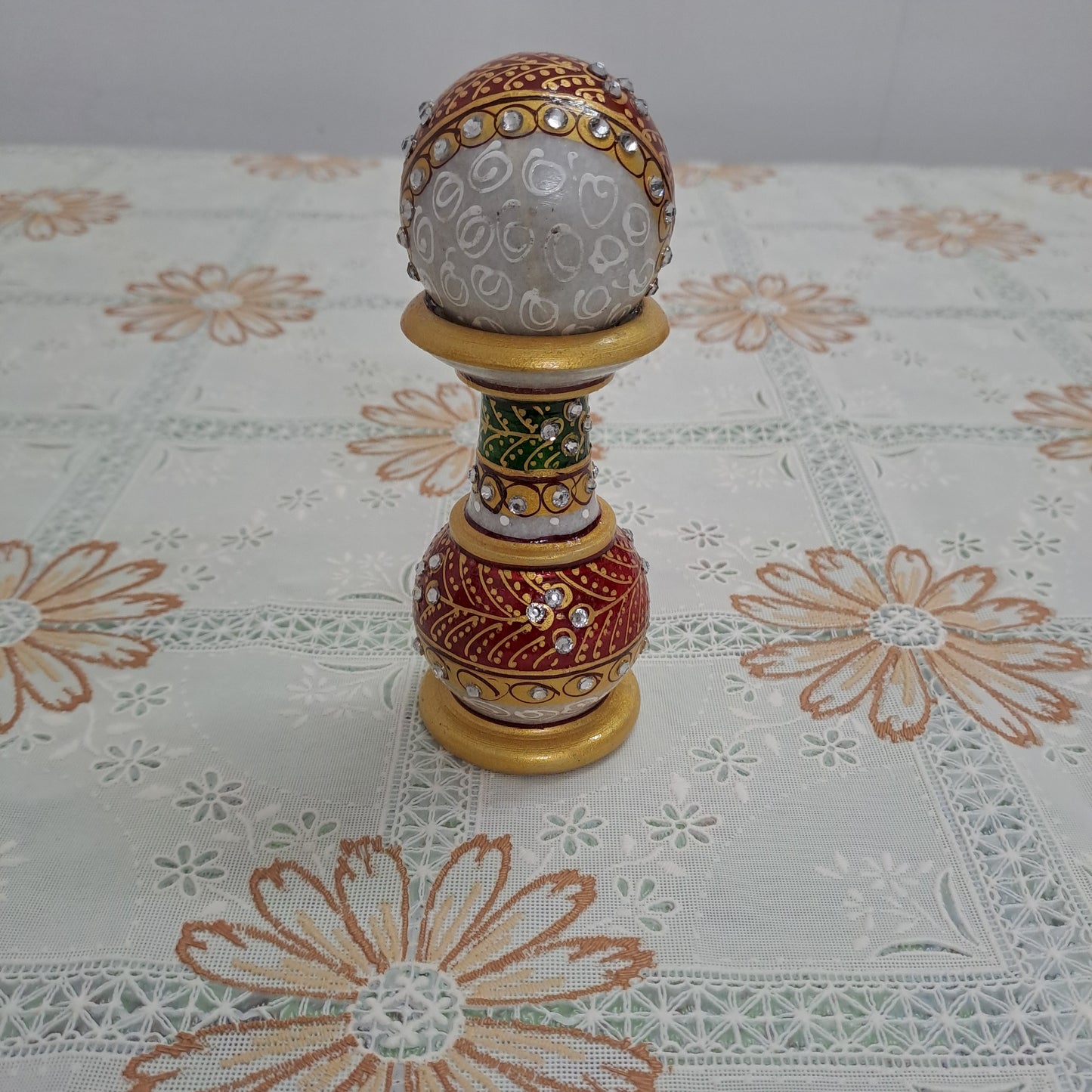 Rajasthani Duniyaa Handcrafted Marble Pillar Watch – Classic Timepiece in Royal Style