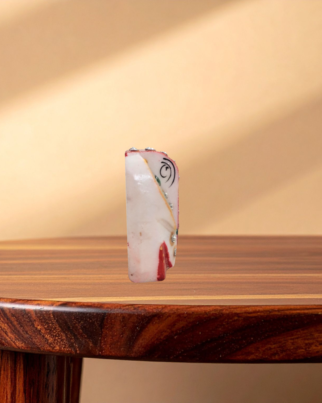 Rajasthani Duniyaa 4x4 Inch Marble Chowki with Marble Ganesh Idol – Traditional Pooja Décor