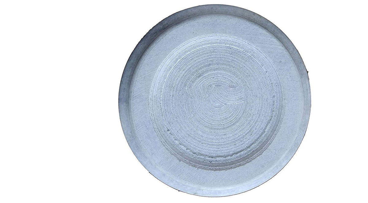 Handcrafted white marble chakla 10 inch traditional roti maker rolling board for kitchen